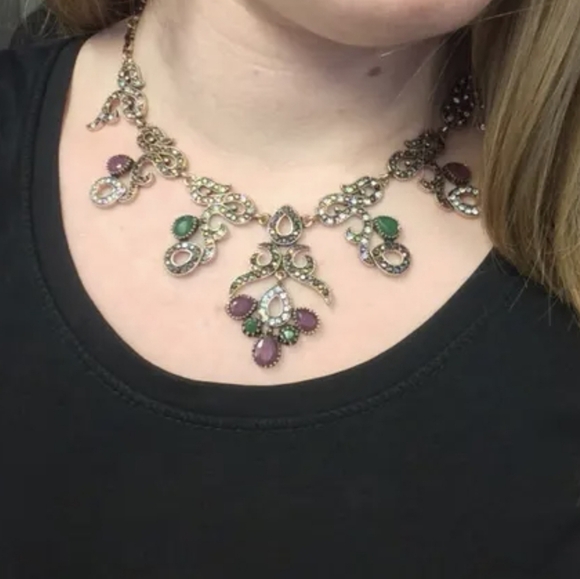 Turkish Vintage Style Jewelry Set for Women,NEW,3Pcs,Antique,WeddingHandmadeGift - Picture 4 of 16